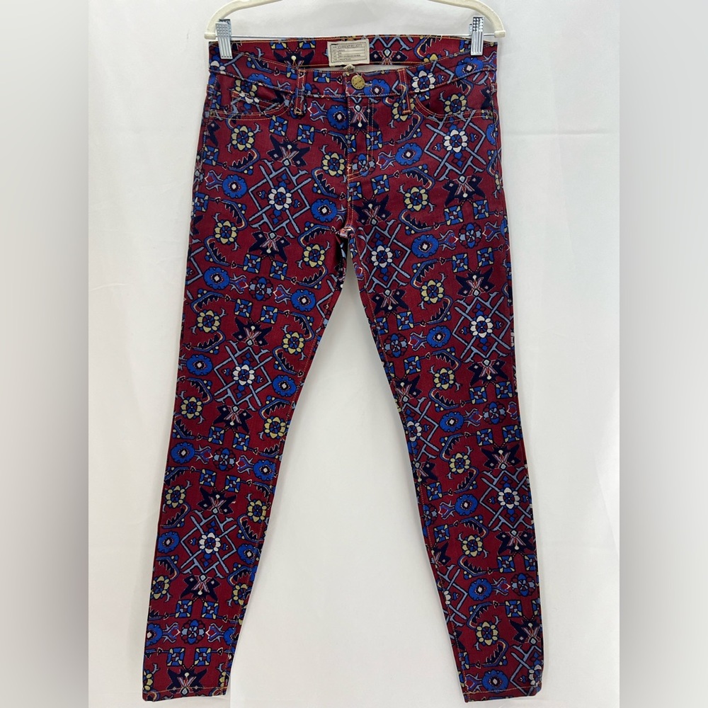 Y2K Current/Elliott The Ankle Printed low rise Skinny Jeans - Picture 4 of 8